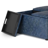 Avalon - Square Coffee Table, Storage Ottoman - Furniture Home Direct