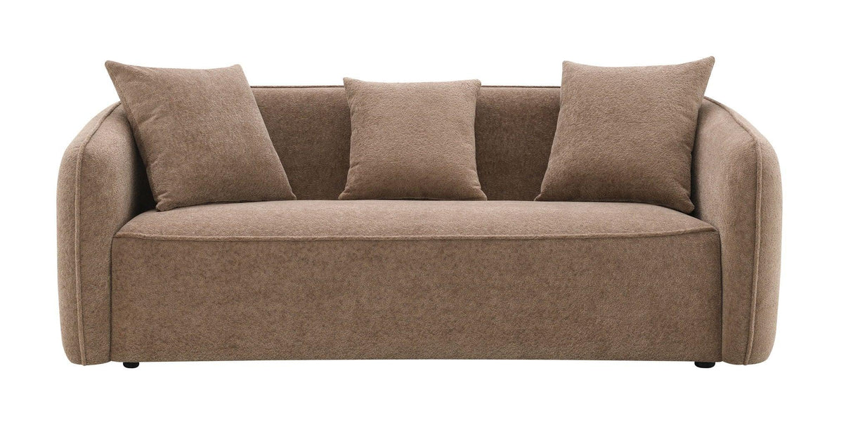 Keith - Chenille 3 Piece Living Room Set (Comes With Matching Color Toss Pillows) - Furniture Home Direct