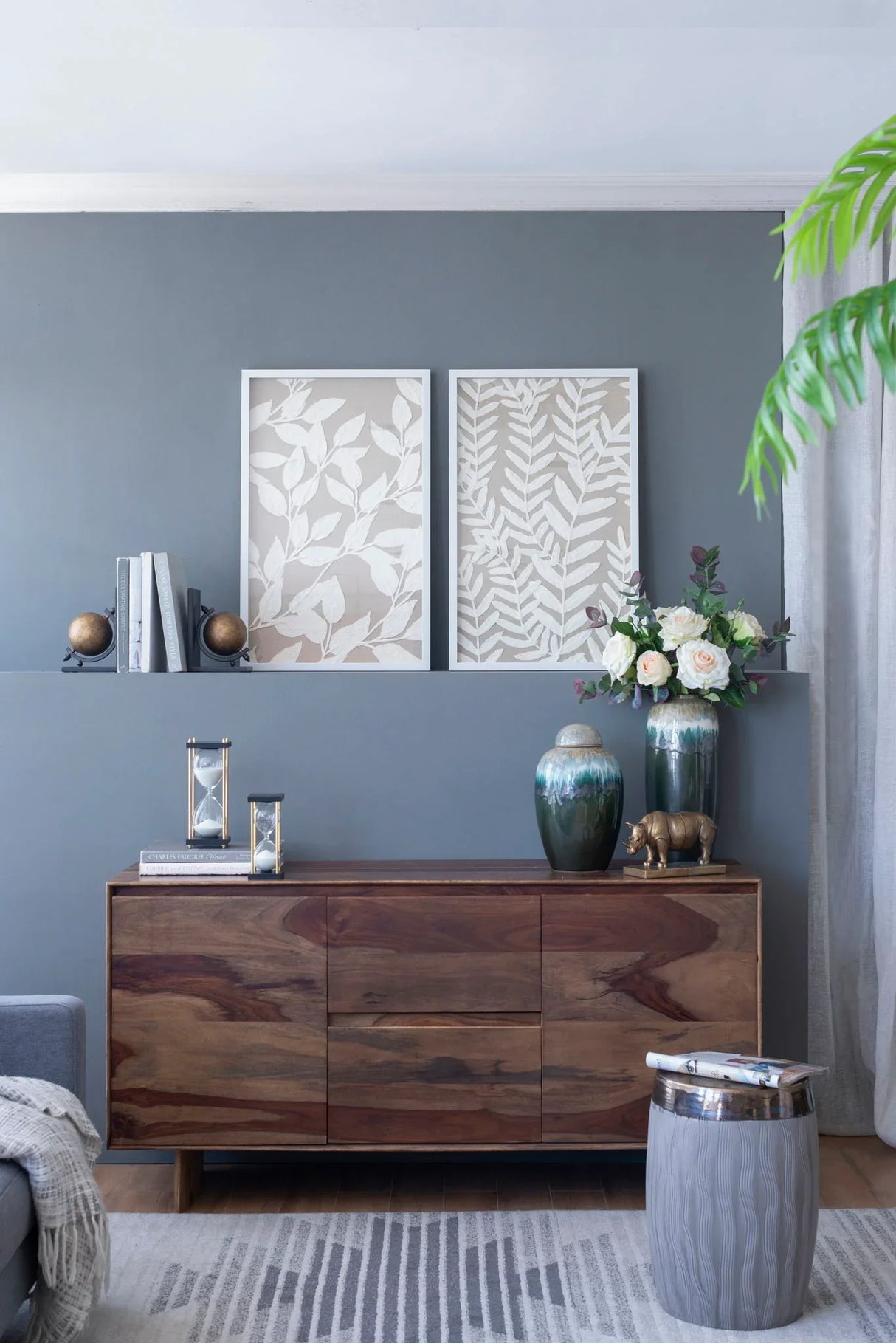 Shadow Box Wall Decor (Set of 2) - White - Furniture Home Direct