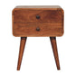 Curved Nightstand, - Furniture Home Direct