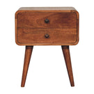 Curved Nightstand, - Furniture Home Direct