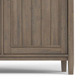 Lev - Wide Storage Cabinet - Smoky Brown - Furniture Home Direct