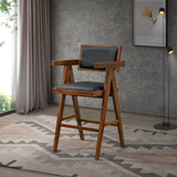 Athena - Counter Chair - Black / Brown - Furniture Home Direct