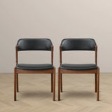 Enzo - Dining Chair (Set of 2) - Black / Brown - Furniture Home Direct