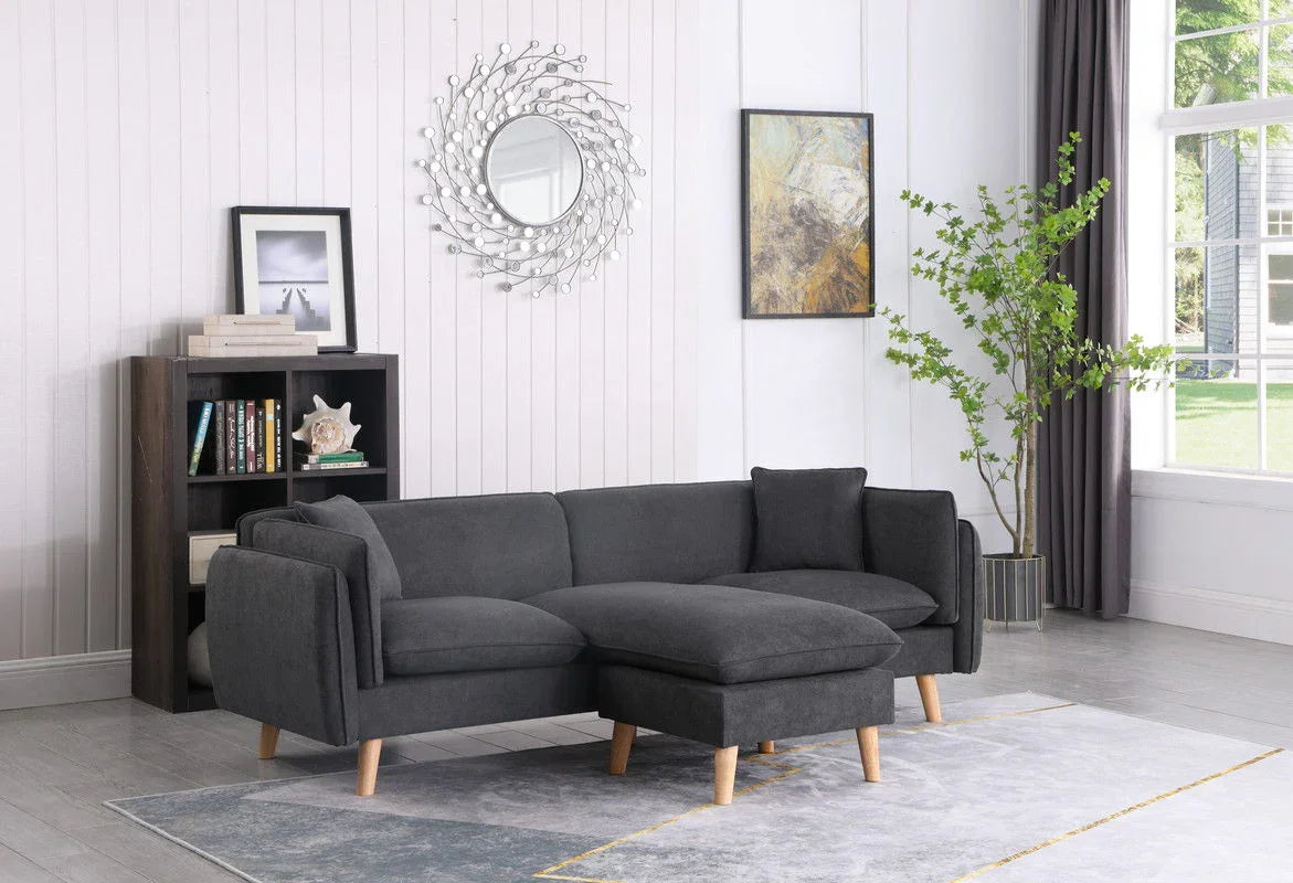 Brayden - Fabric Sectional Sofa Chaise - Furniture Home Direct