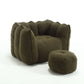 Soft Chenille Bean Bag Chair With High Resilient Foam - Furniture Home Direct