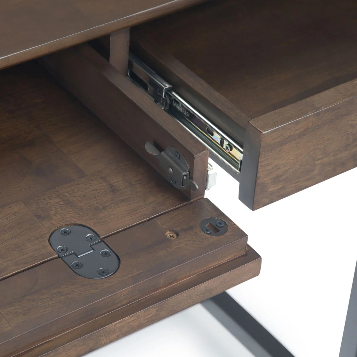 Banting - Mid Century Desk - Walnut Brown - Furniture Home Direct