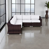 Outdoor Wicker Sofa Seating Group With Cushions - Furniture Home Direct