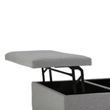 Ellis - Coffee Table Storage Ottoman Contemporary Design - Furniture Home Direct