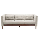 Upholstered Sofa Modern 3 Seater Sofa Couch With Tufted Design For Living Room