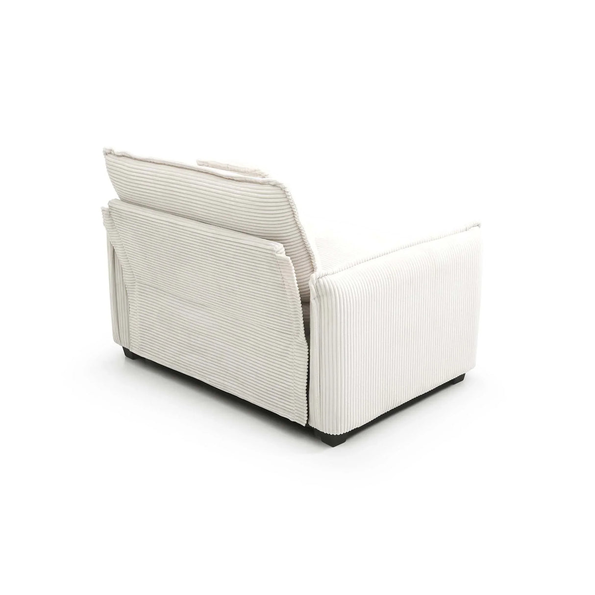 Modern Corduroy Loveseat and Chair - Beige - Furniture Home Direct