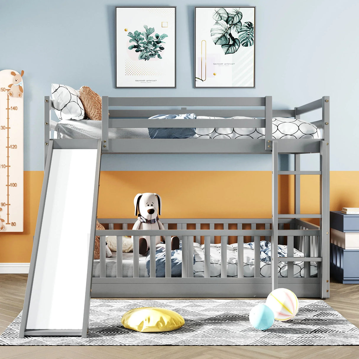 Functional Bunk Bed & Convertible Ladder And Slide - Furniture Home Direct