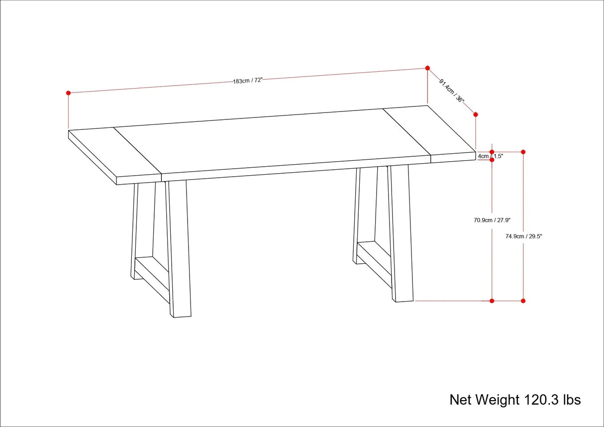Whitley - Dining Table - Gray - Furniture Home Direct
