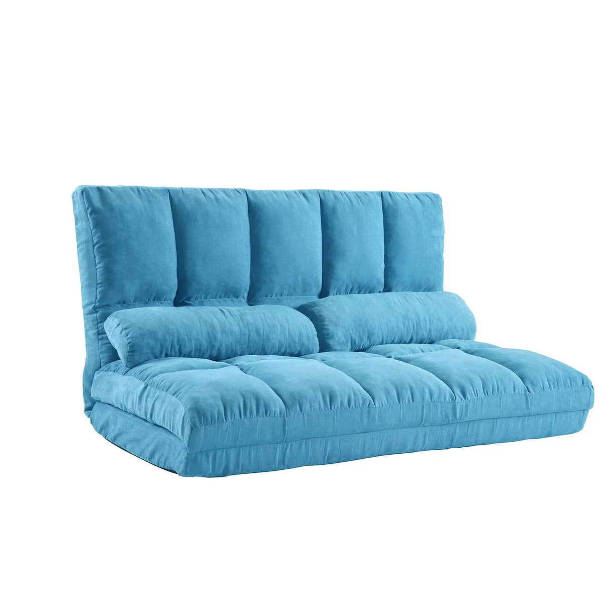 Double Chaise Lounge Sofa Floor Couch And Sofa With Two Pillows - Furniture Home Direct
