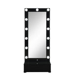 Elisa - Narrow Tall Mirror With Speaker And Drawer - Furniture Home Direct