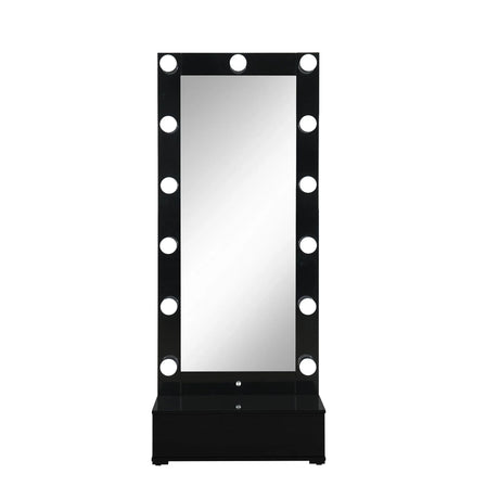 Elisa - Narrow Tall Mirror With Speaker And Drawer - Furniture Home Direct