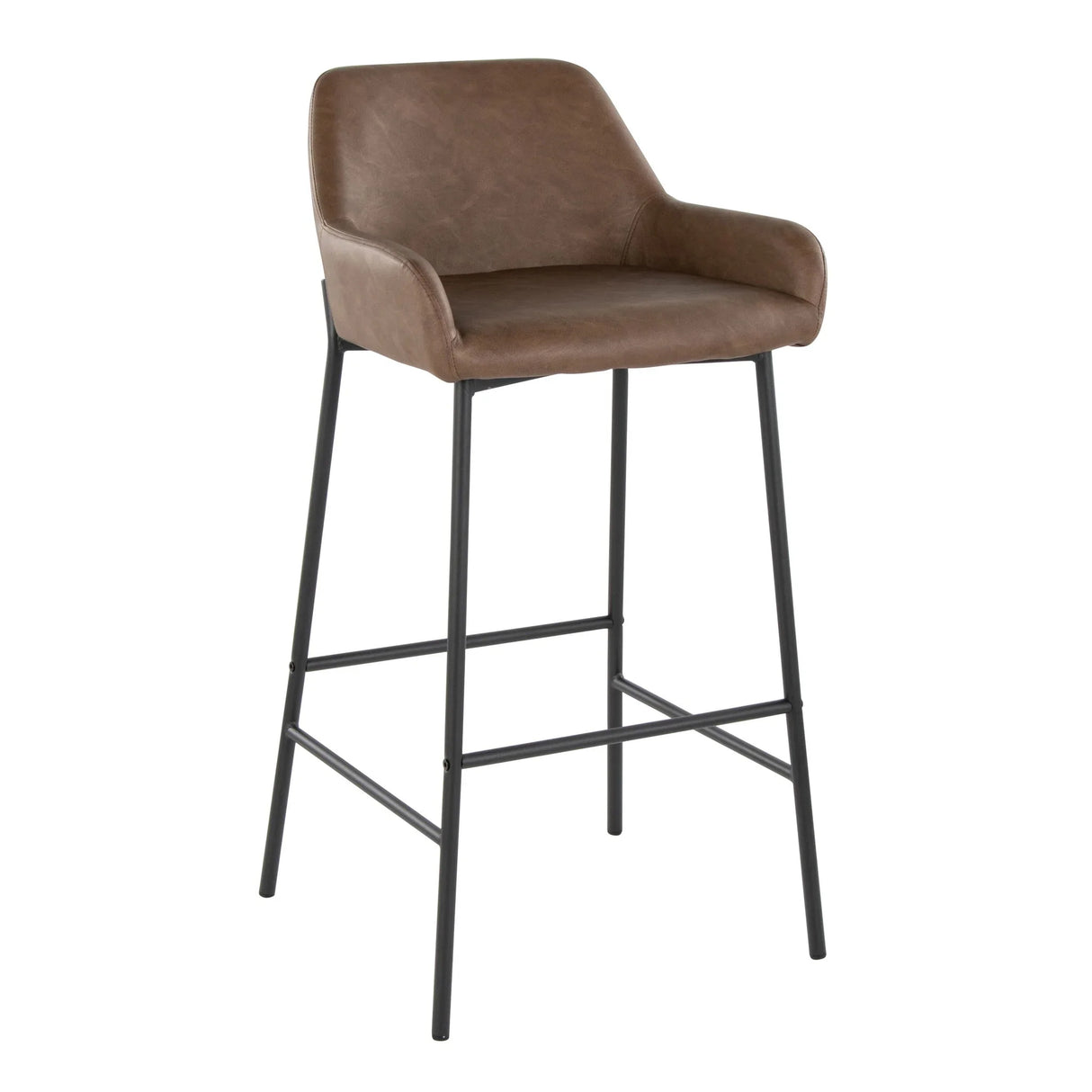 Daniella - Contemporary Fixed Height Barstool (Set of 2) - Furniture Home Direct