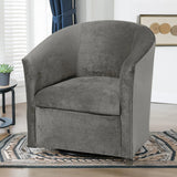 Eden - Swivel Chair With Microfiber Upholstery And Hardwood Frame - Furniture Home Direct