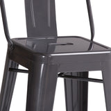 Rayne - Curved Back Metal Stool (Set of 2) - Furniture Home Direct