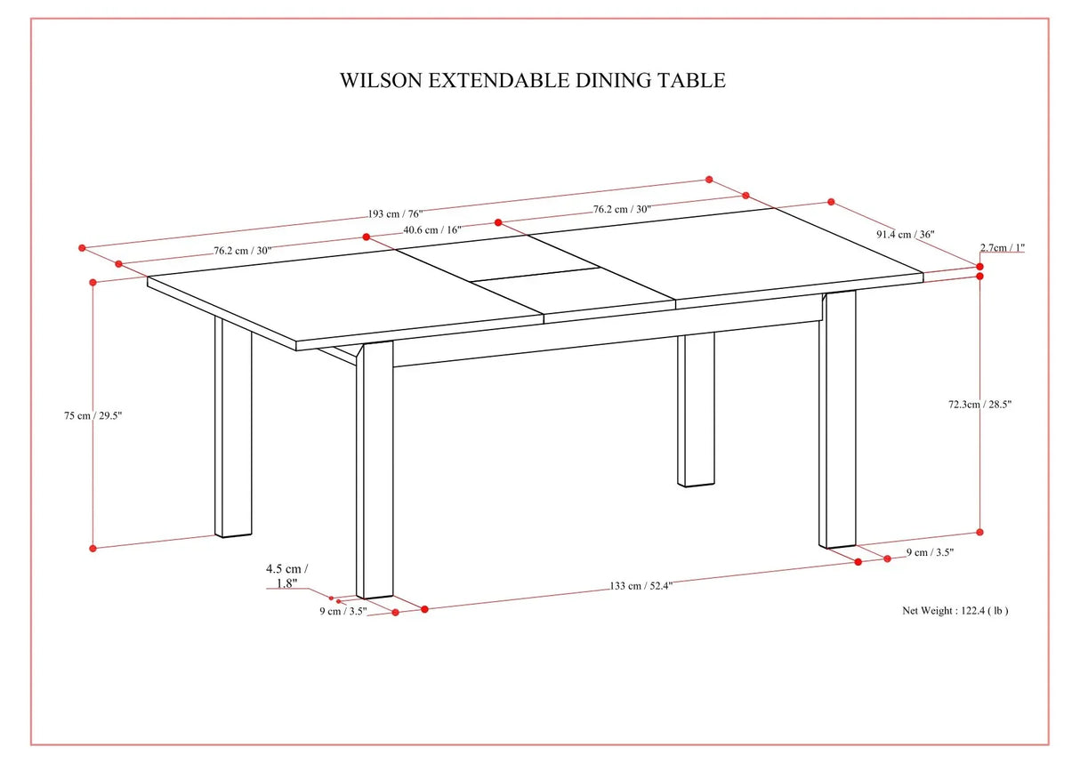Wilson - Handcrafted Dining Table - Furniture Home Direct