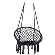 Macrame Hanging Hammock Chair, Cotton Rope Swing For Indoor And Outdoor Use - Furniture Home Direct
