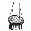 Macrame Hanging Hammock Chair, Cotton Rope Swing For Indoor And Outdoor Use - Furniture Home Direct