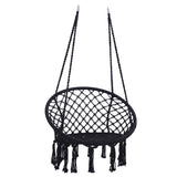 Macrame Hanging Hammock Chair, Cotton Rope Swing For Indoor And Outdoor Use - Furniture Home Direct