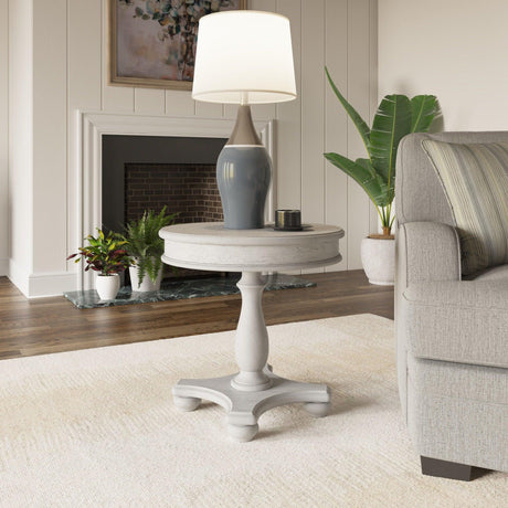 Mariano - Round End Table - Gray - Furniture Home Direct