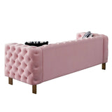 Chesterfield - Modern Tufted Velvet Living Room Sofa, 84.25''W Couch - Furniture Home Direct