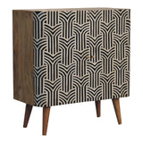 Edessa Bone Inlay Cabinet - Furniture Home Direct