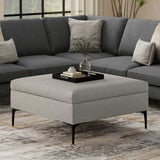 Rebecca - Multifunctional Coffee Table Storage Ottoman With Lift Up Lid - Furniture Home Direct