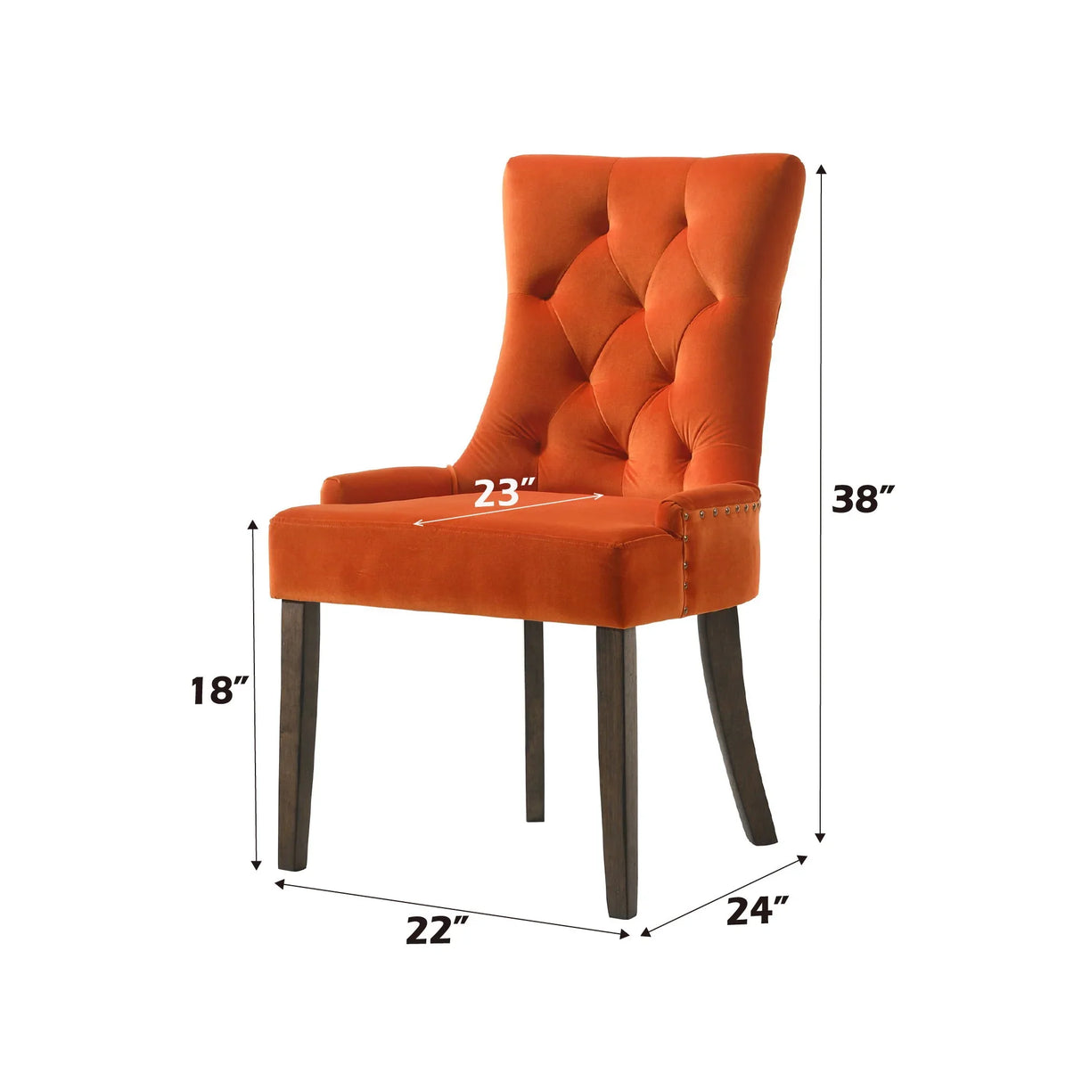 Farren - Velvet Side Chair (Set of 2) - Furniture Home Direct