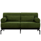 Modern Loveseat Sofa 2 Seater With USB Ports, Cylindrical Armrests - Furniture Home Direct