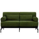 Modern Loveseat Sofa 2 Seater With USB Ports, Cylindrical Armrests - Furniture Home Direct