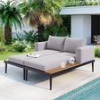 Outdoor Sectional Sofa With Chaise All Weather Gray - Furniture Home Direct