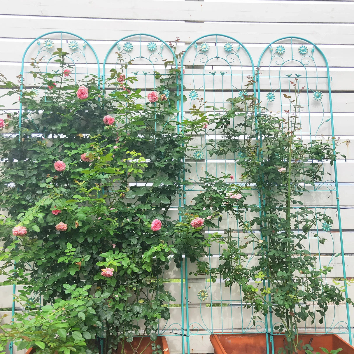 Metal Garden Trellis Rustproof Trellis For Climbing Plant Outdoor Flower Support - Furniture Home Direct