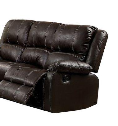 Zuriel - Synthetic Leather Recliner Sofa - Furniture Home Direct