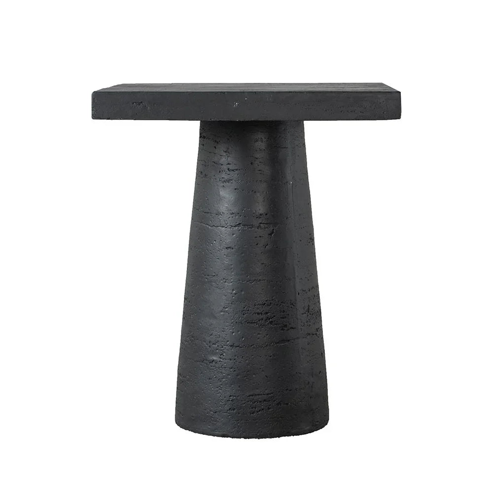 Square Side Table With Pedestal Base - Furniture Home Direct