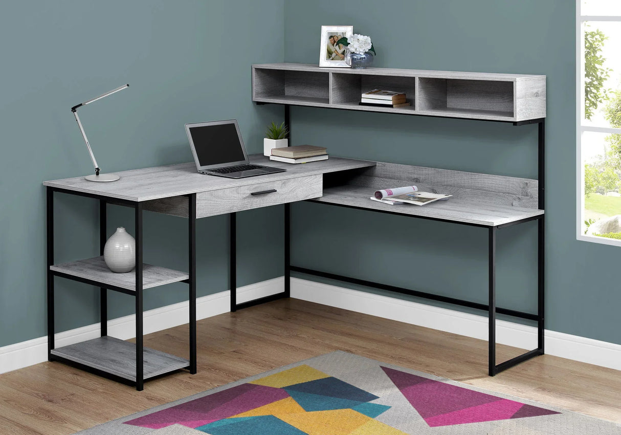 Computer Desk, Home Office, Corner, Storage Drawers, L Shape, Laptop, Contemporary & Modern - Furniture Home Direct