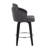 Dahlia - Contemporary Counter Stool Round Footrest (Set of 2) - Furniture Home Direct