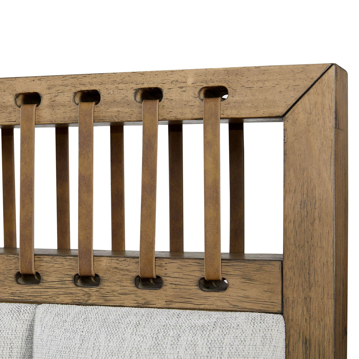 Elegant Design Upholstered And Strap Panel Bed - Furniture Home Direct