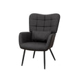 Modern Accent Arm Chair High Back With Metal Legs And Soft Padded - Furniture Home Direct