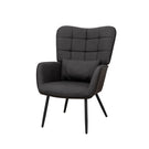 Modern Accent Arm Chair High Back With Metal Legs And Soft Padded - Furniture Home Direct