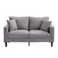 High Resilience Loveseat Sofa With Wooden Frame - Furniture Home Direct