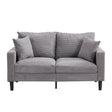 High Resilience Loveseat Sofa With Wooden Frame - Furniture Home Direct