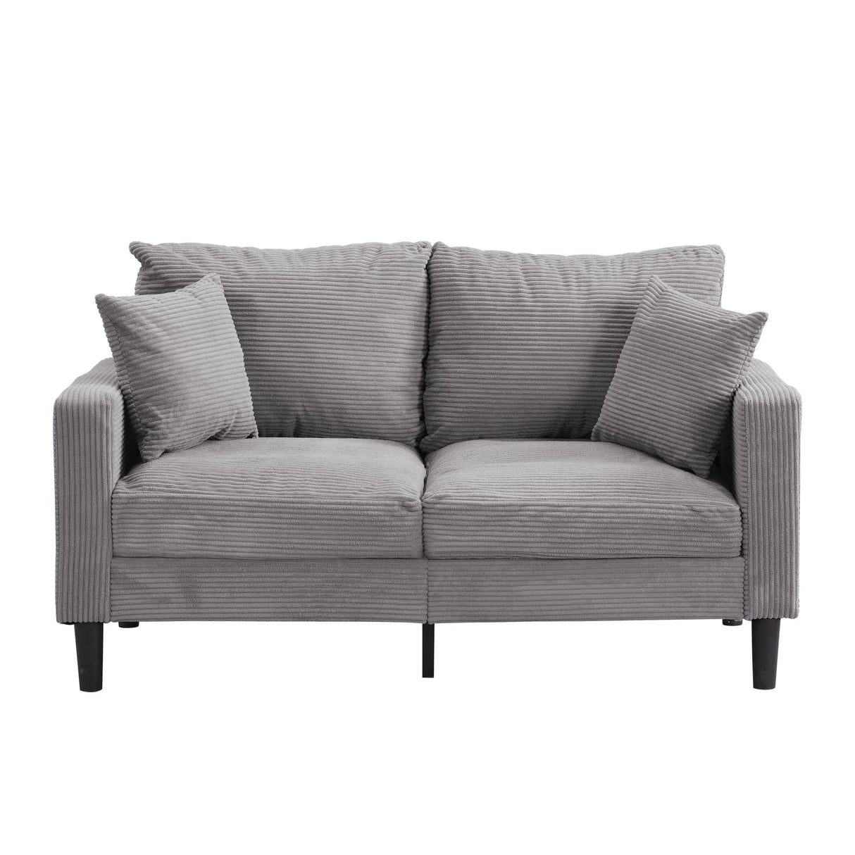 High Resilience Loveseat Sofa With Wooden Frame - Furniture Home Direct