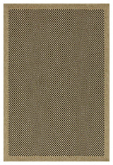 Earth - Indoor / Outdoor Area Rug Polypropylene - Jute / Black - Furniture Home Direct