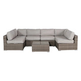 Outdoor Wicker Seating Group With Cushions - Furniture Home Direct