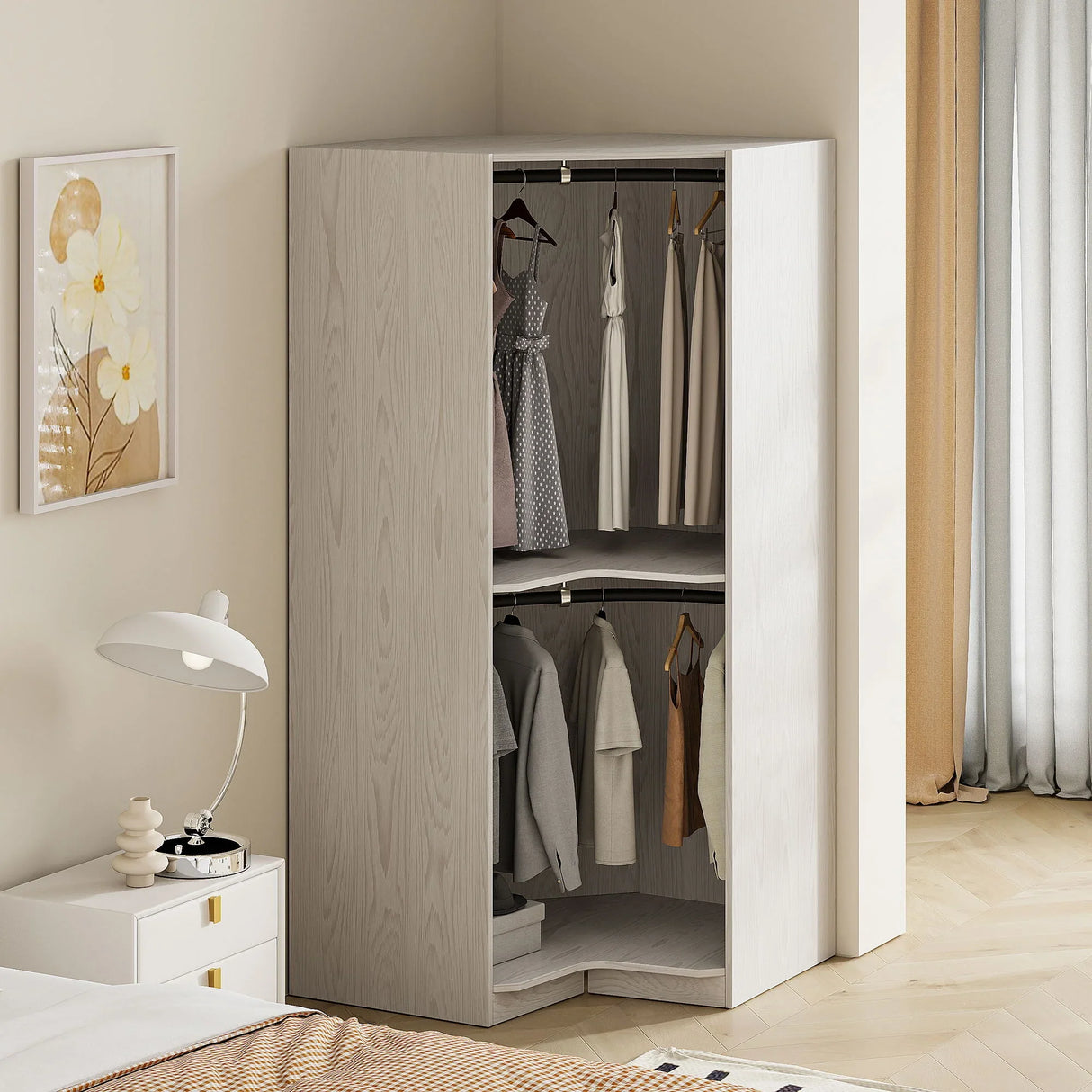 Polygon - Corner Wardrobe - Furniture Home Direct