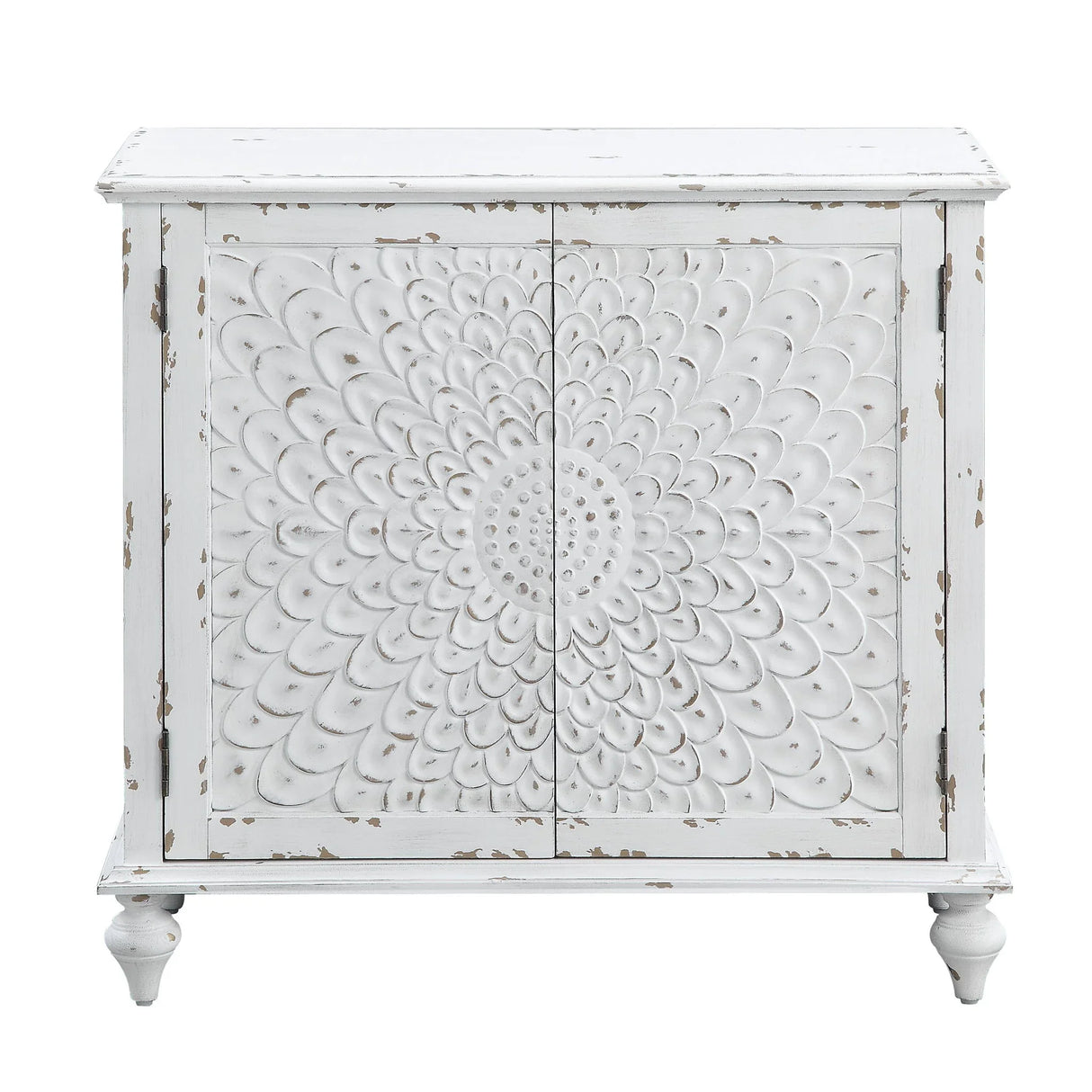 Daray - Antique Console Cabinet - White - Furniture Home Direct